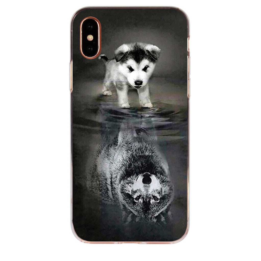 Coque Iphone Chien Loup Sk-31415-0