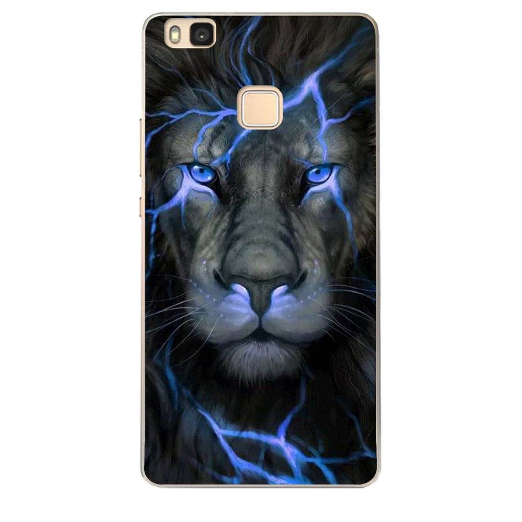 Coque Huawei Lion Eclair Bleu Sk-10078-1