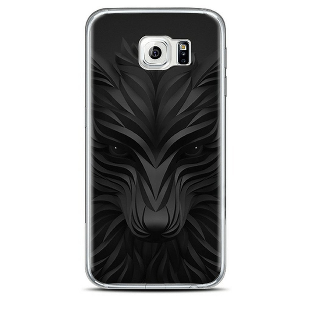 Coque Samsung 3D Loup Noir Sk-11460-0