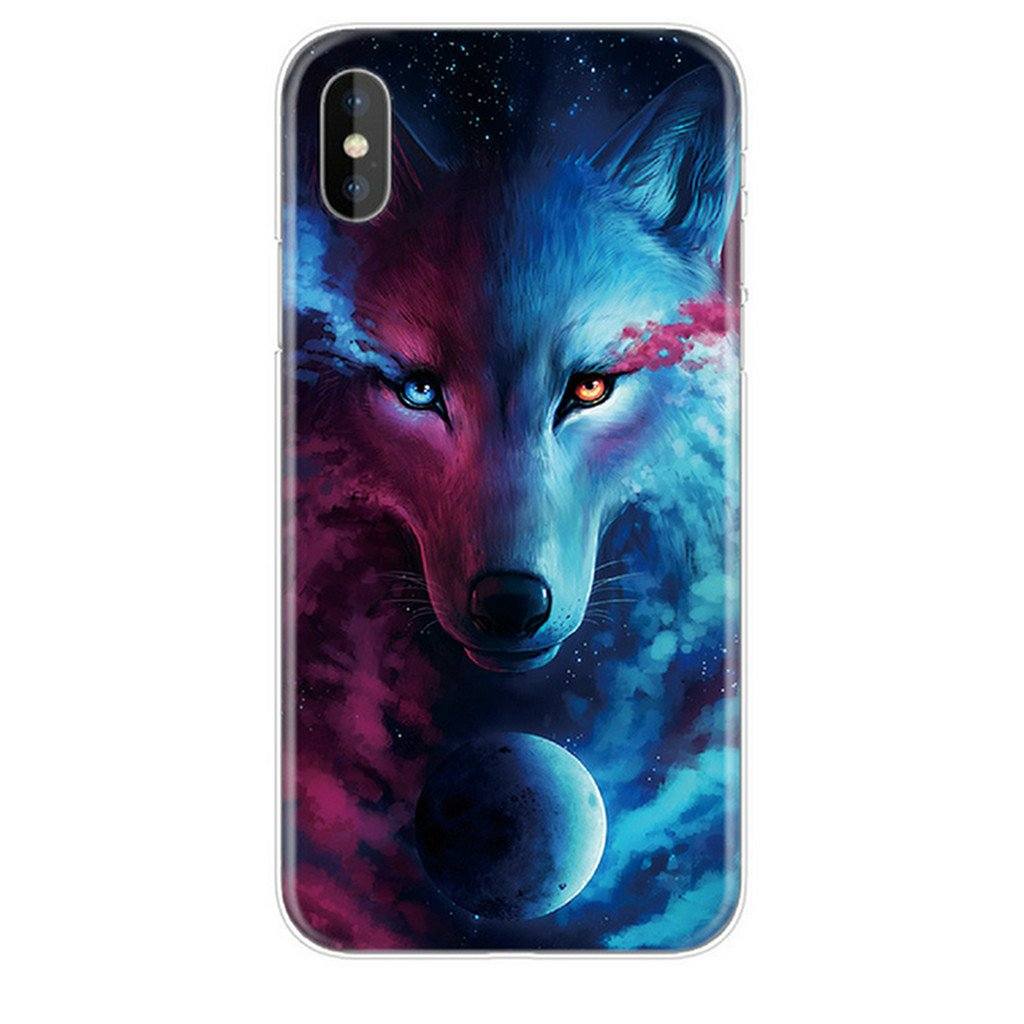 Coque Iphone Loup Galaxie Sk-52934-0