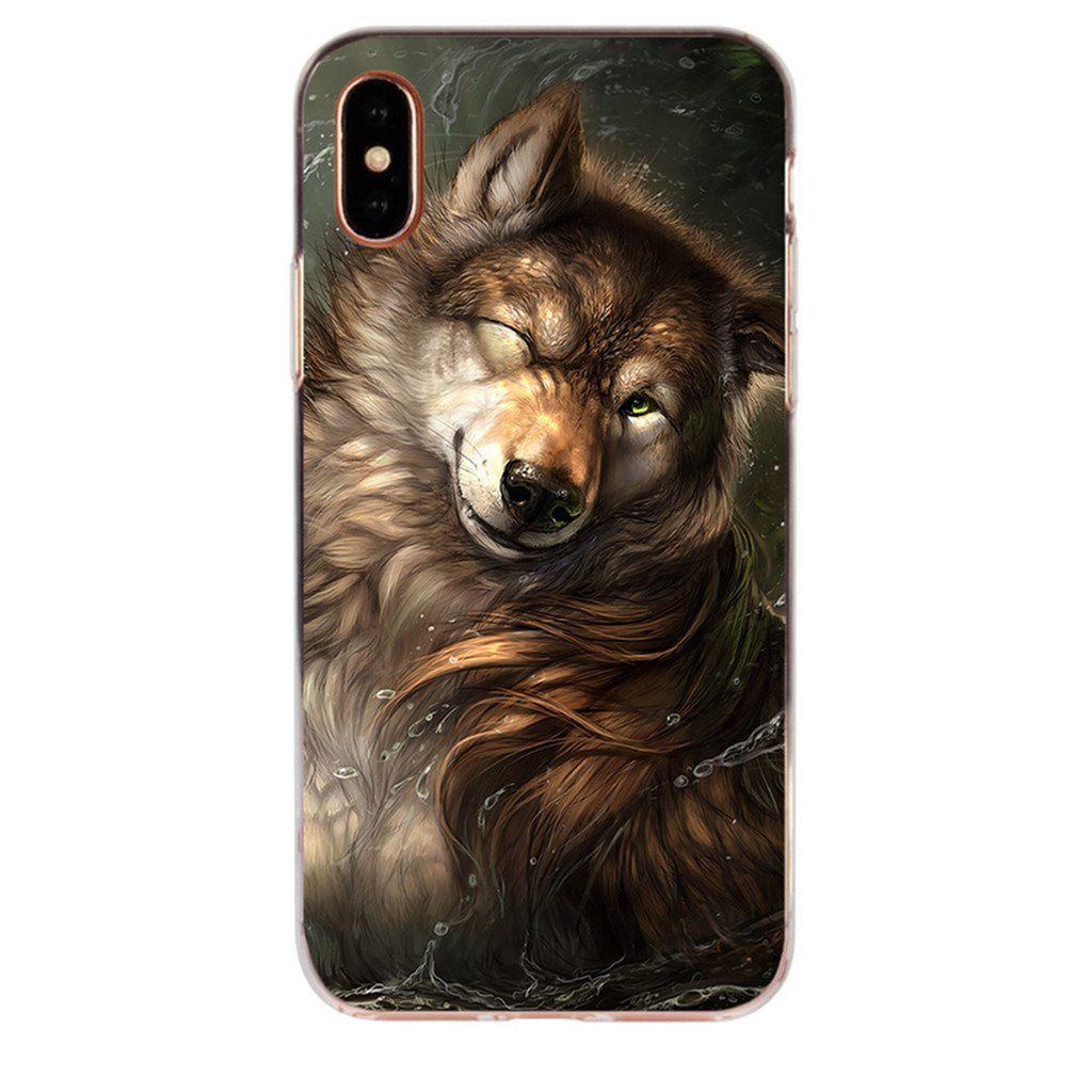 Coque Iphone Loup Pluie Sk-49426-0