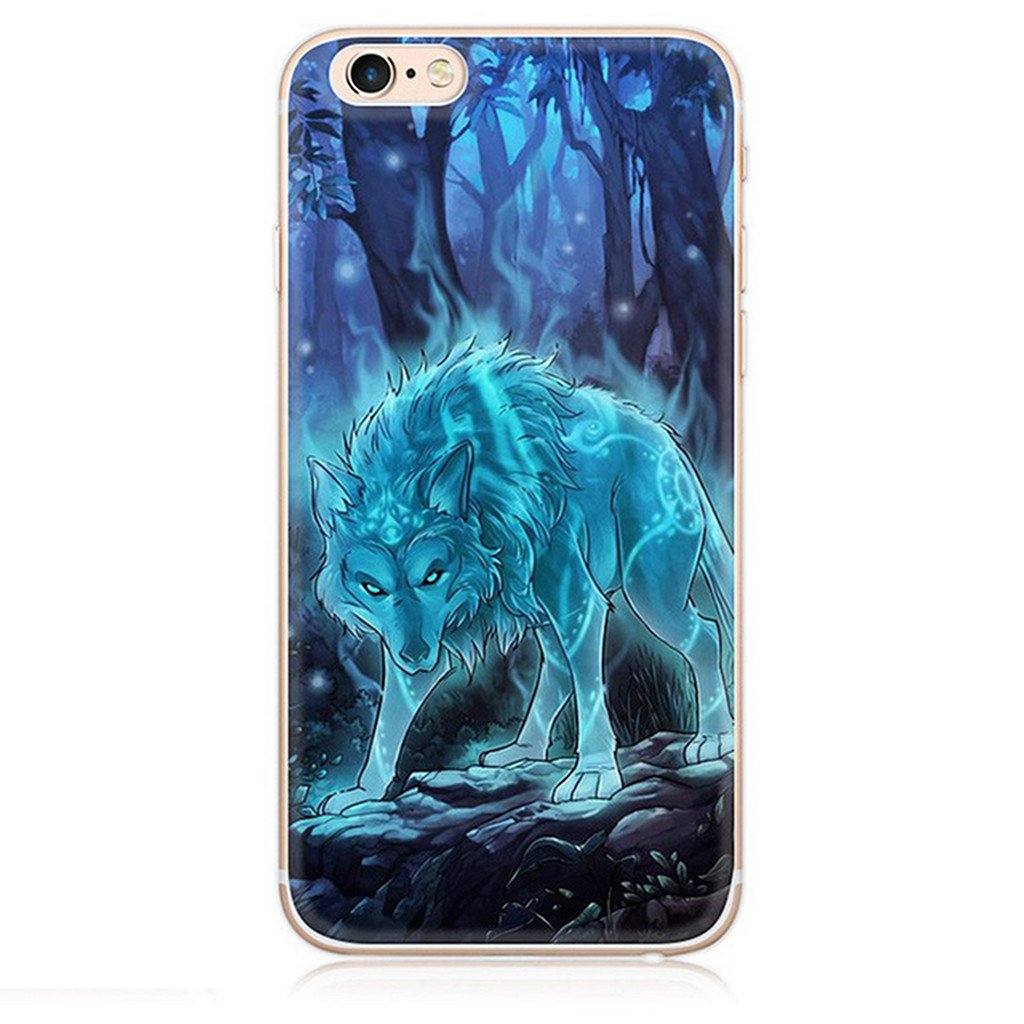 Coque Iphone Loup Lumiere Sk-62784-0