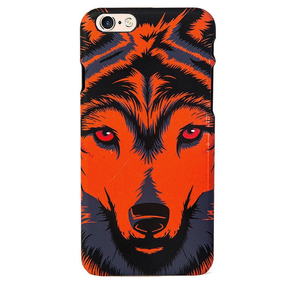 Coque Iphone Lumineuse Loup Rouge Sk-76230-0