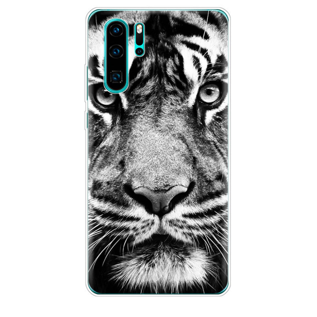 Coque Huawei Tigre Noir - Blanc Sk-87296-0