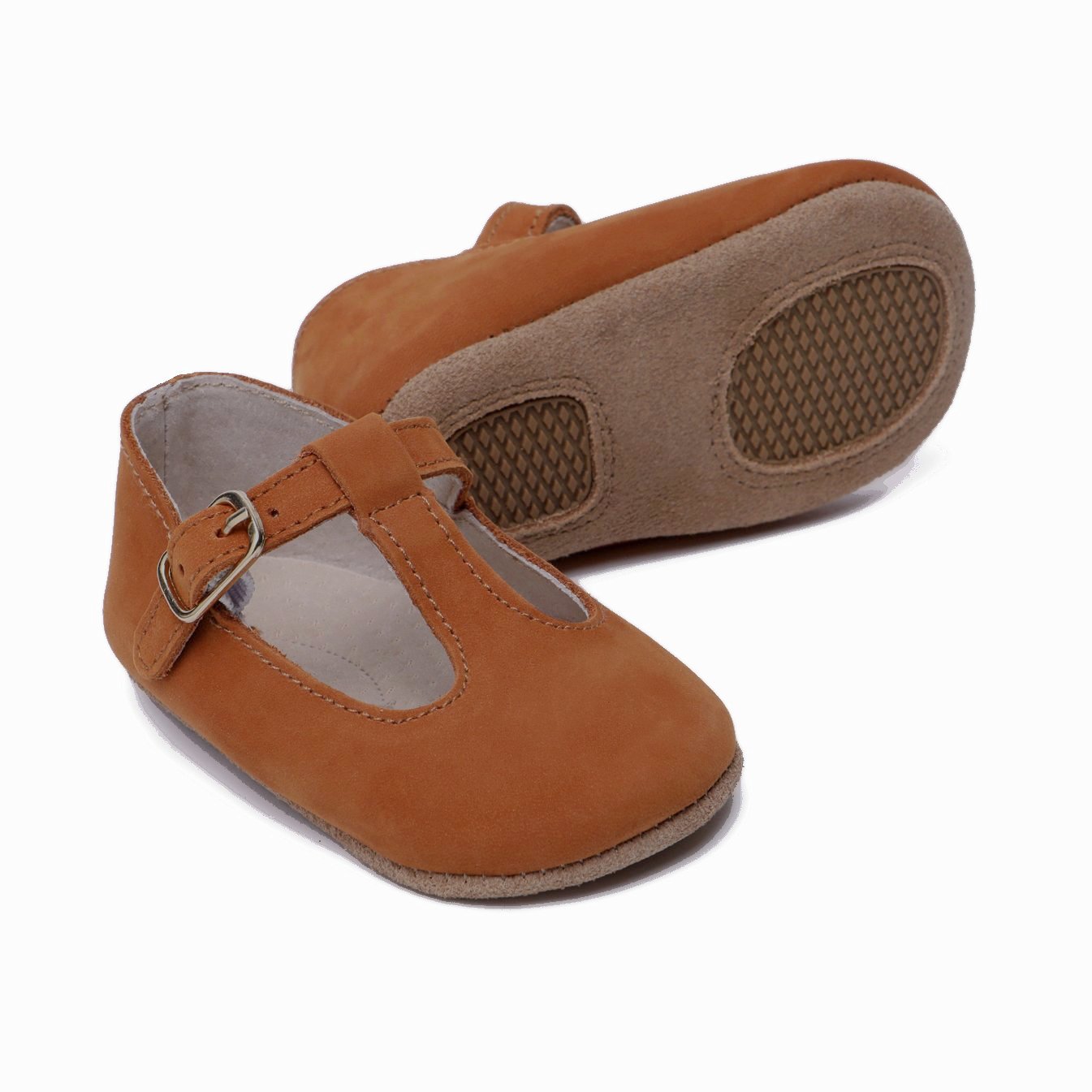 baby tan shoes