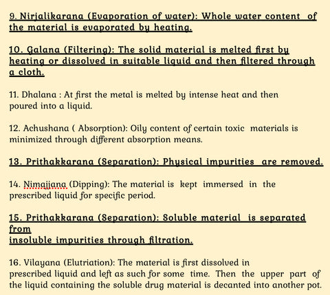 16 Types of Ayurvedic Shodhana