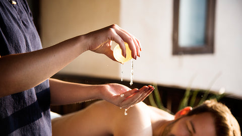 fragrance oil for an invigorating massage