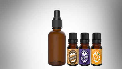 drops each of frankincense, lavender and orange essential oils