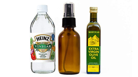 mix the olive oil and vinegar