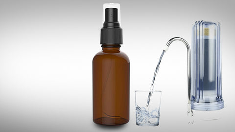 Top the bottle with filtered water