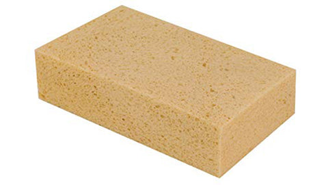 damp sponge