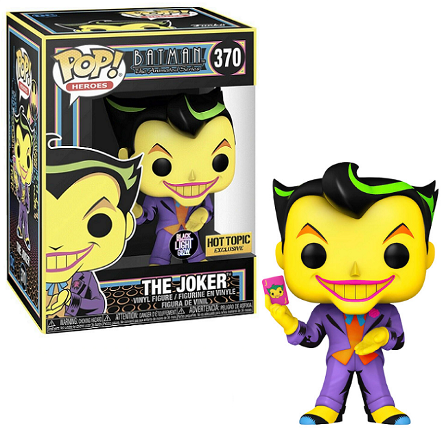 Pop! DC #370: Batman Animated Series: The JOKER (Blacklight) Hot Topic –  INSANE! Toy Shop by Insane Web Deals