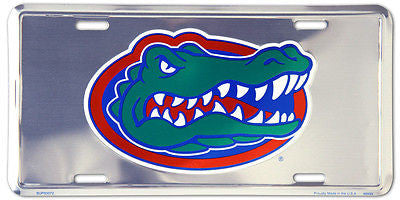 Florida Gators Chrome License Plate