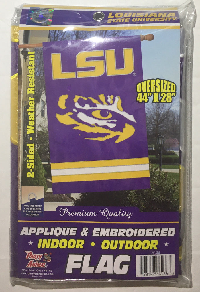 Lsu Tigers Applique Banner House Flag Indoor Outdoor 44