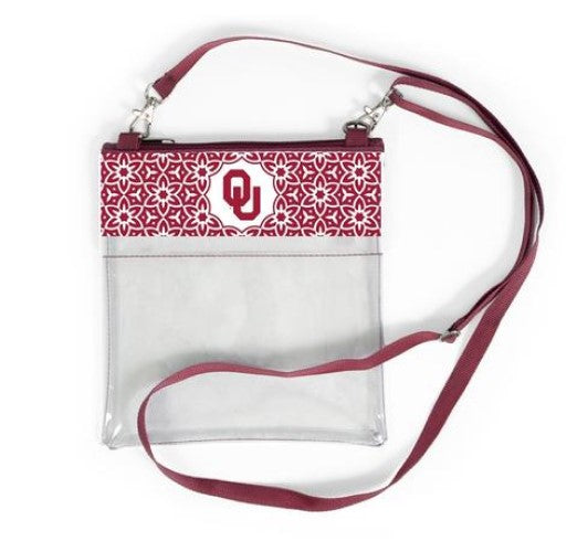 Oklahoma Sooners Clear Game Day Crossbody Bag Stadium Approved Purse ...