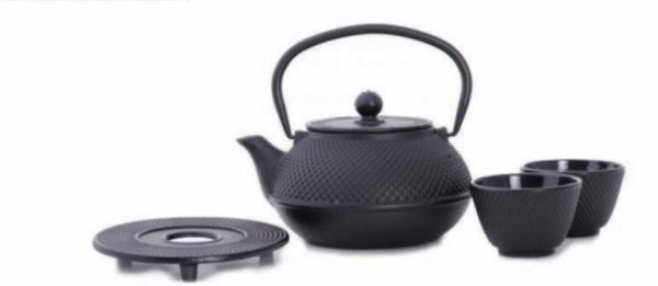 Mint Cast Iron Tea Pot 6-Piece Set