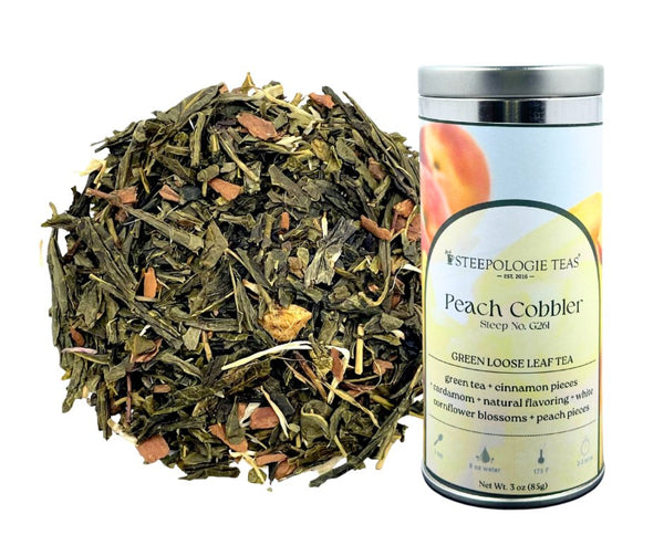 Apricot Peach Loose Green Tea Blend | Specialty Tea Gift by The Tea Can Company