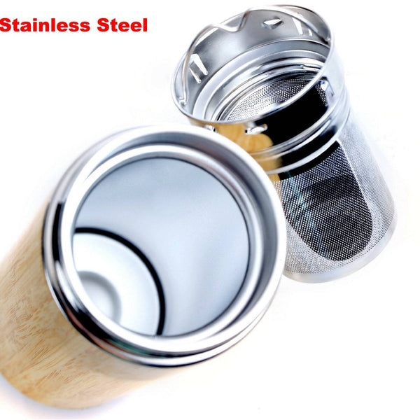 Steel & Bamboo Single Cup Steeper – Snarky Tea