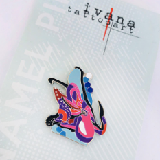 art enamel pin