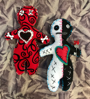 crochet voodoo doll keychain