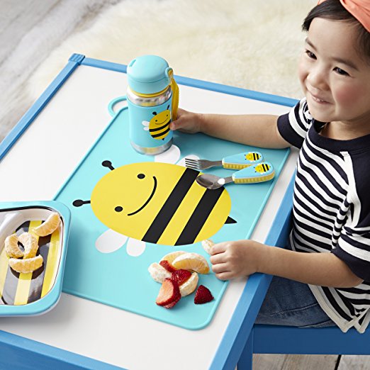 Skip Hop Zoo Fold & Go Silicone Placemat Bee