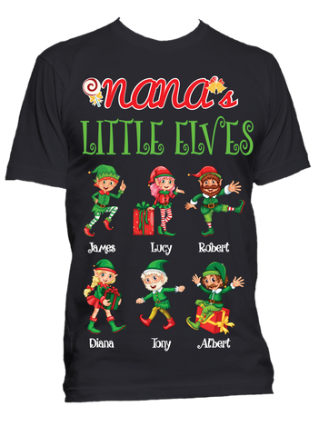 Grandma Nana Little Elves Personalized T Shirts Hoodies