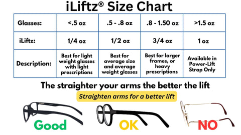 iliftz size chart