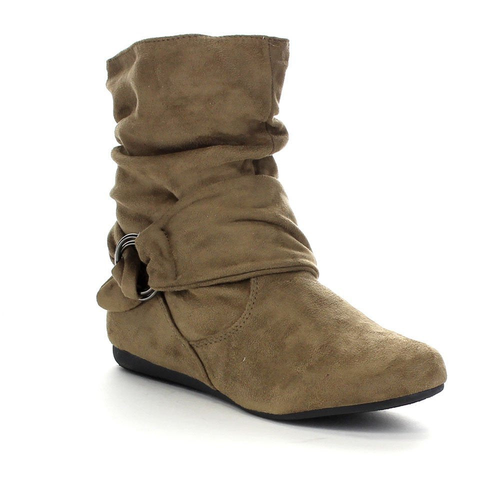 womens ankle boots flat heel