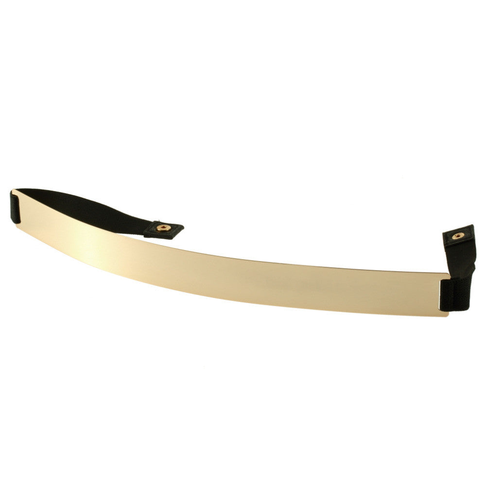 Slim Elastic Metallic Bling SimpleBand Gold Plate Metal Waist Belt