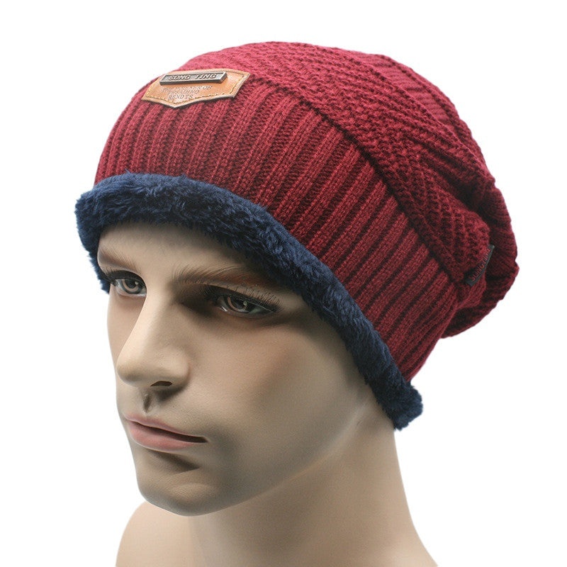 unisex womens mens camping hat beanie baggy warm wool ski cap TIML66