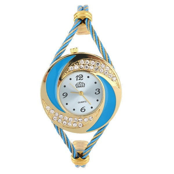 Special watch strap Double Steel Bracelet Watch Tai Chi DialLady