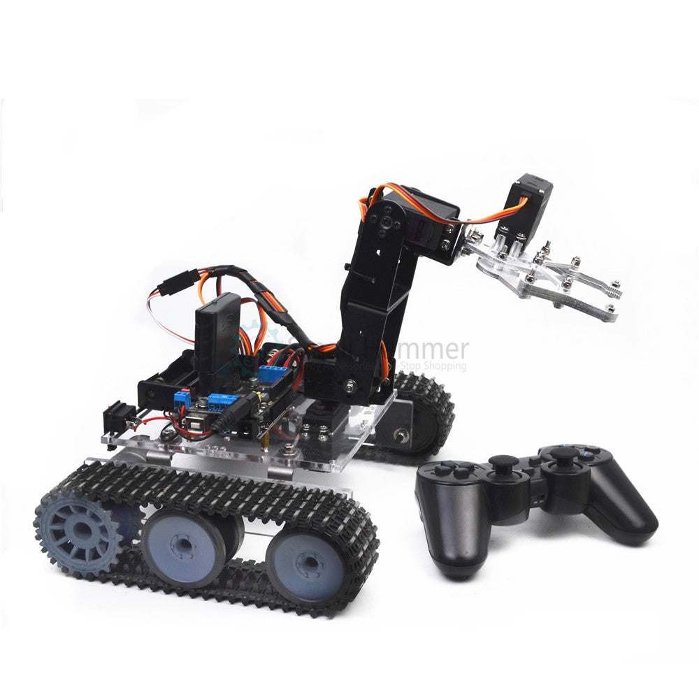 rc car with tank tracks