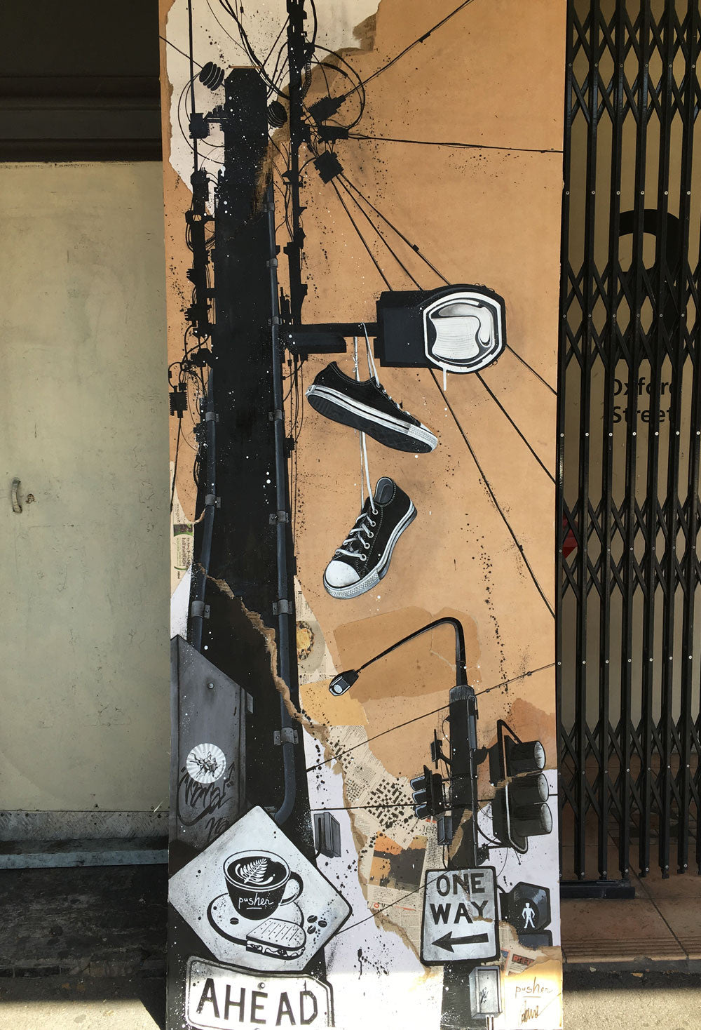 Pusher Espresso Bar - Art Mural