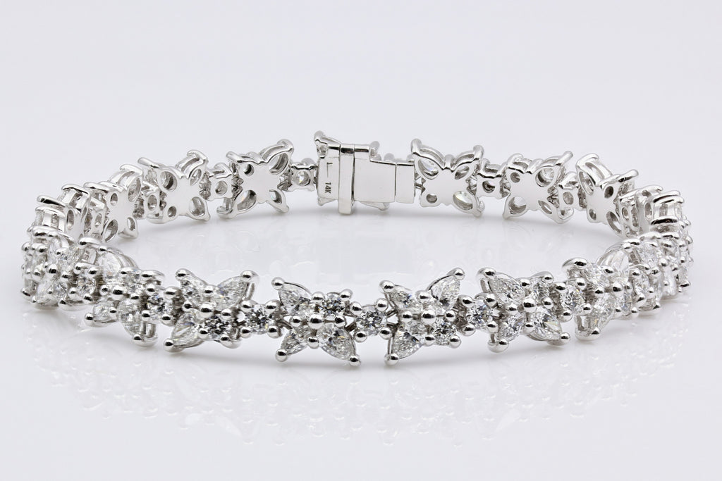 marquise cut diamond bracelet