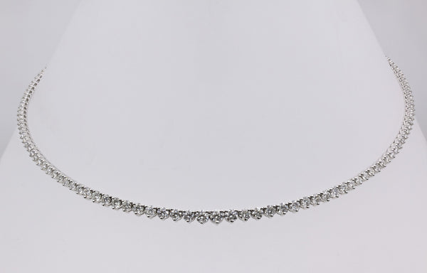 single string diamond necklace