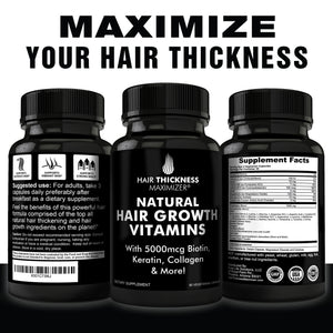 Natural Hair Growth Vitamins - For Stronger, Thicker Hair – Hair ...