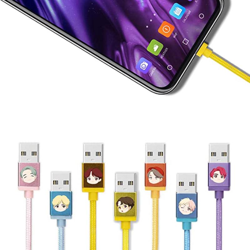 BTS Mobile Phone Accessories C-Type Charging Cable