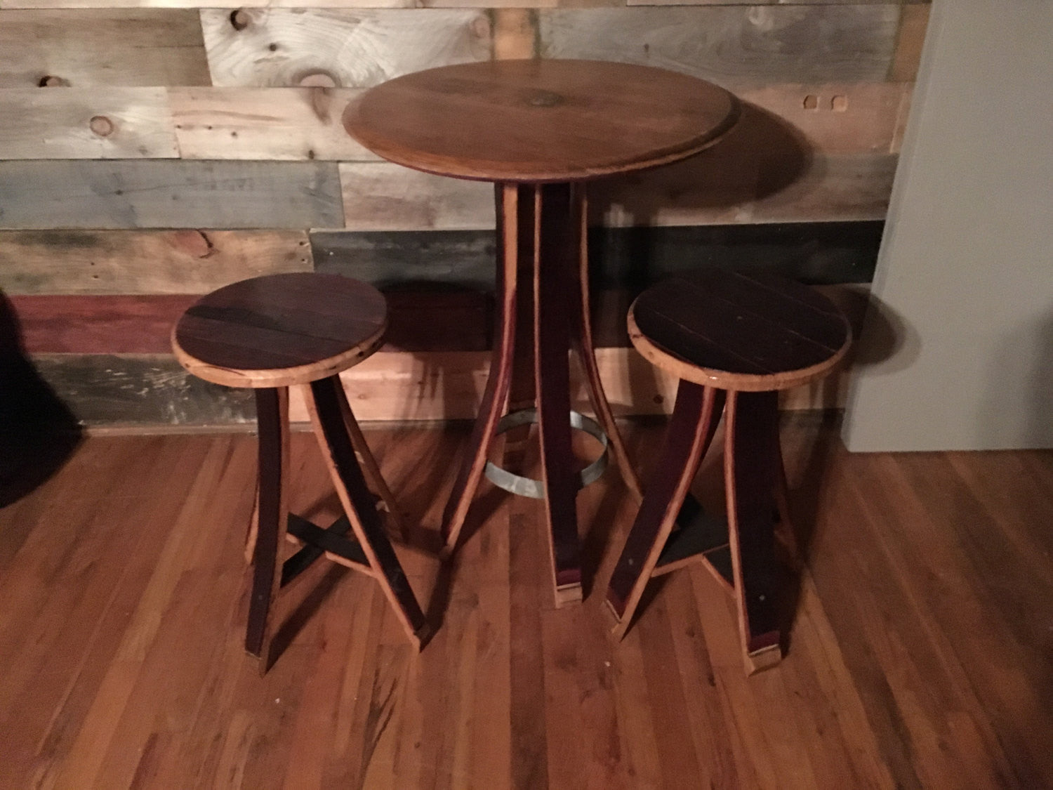 Wine Barrel Table & Chair Set - Smokin' Barrel Works