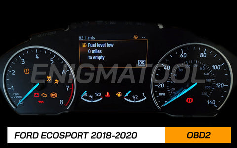 Ford Ecosport R7F7 instrument cluster programming with Enigmatool