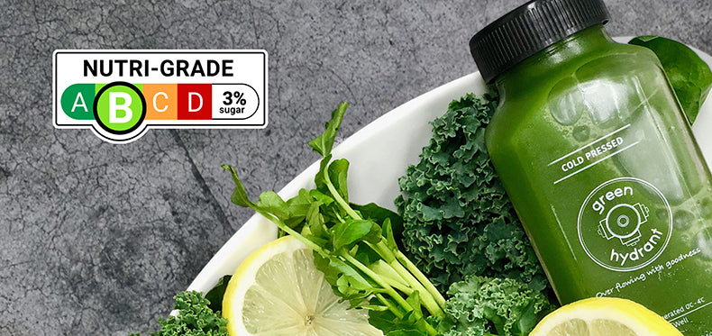 Cold-pressed juice nutrigrade green hydrant