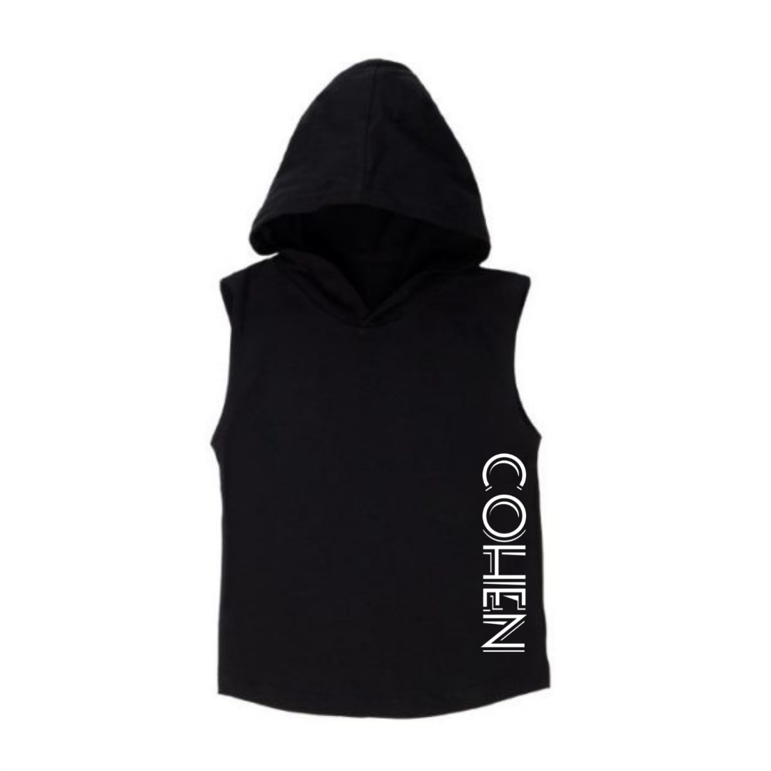 Personalised Sleeveless Hoodie - Sleeveless Zip Hoodie – doodletogs