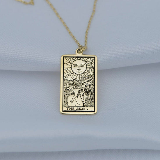 Buy The ORIGINAL Zodiac Tarot Necklace 18K Gold Filled / Tarot Card Necklace  / Zodiac Pendant Necklace / Astrology Zodiac Sign Necklace Online in India  - Etsy