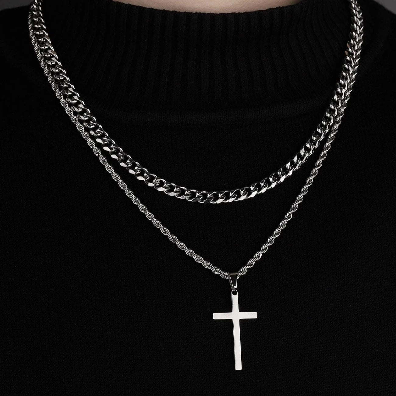Double Cross + Figaro Necklace | Mix and Match Combo | Make your own S — WE  ARE ALL SMITH