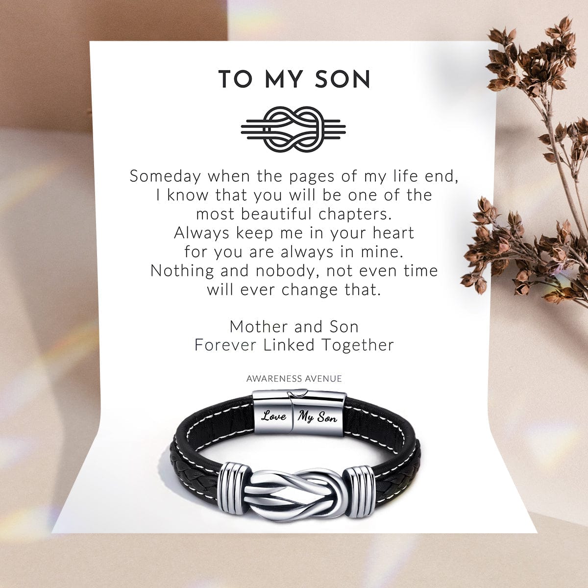 To My Son Love You Forever Nautical Bracelet – WAVAO