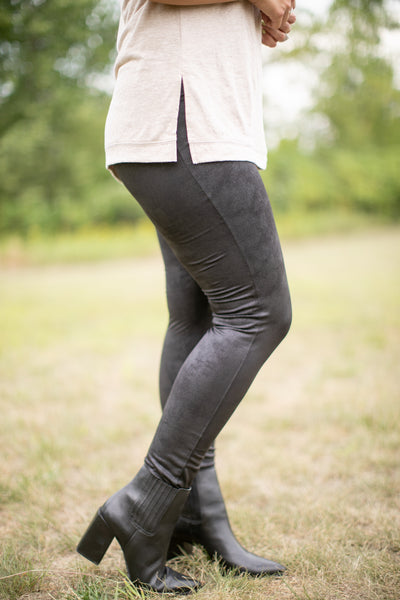 Faux Leather Leggings - Grace and Lace