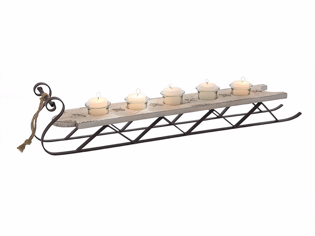 candle holder sleigh