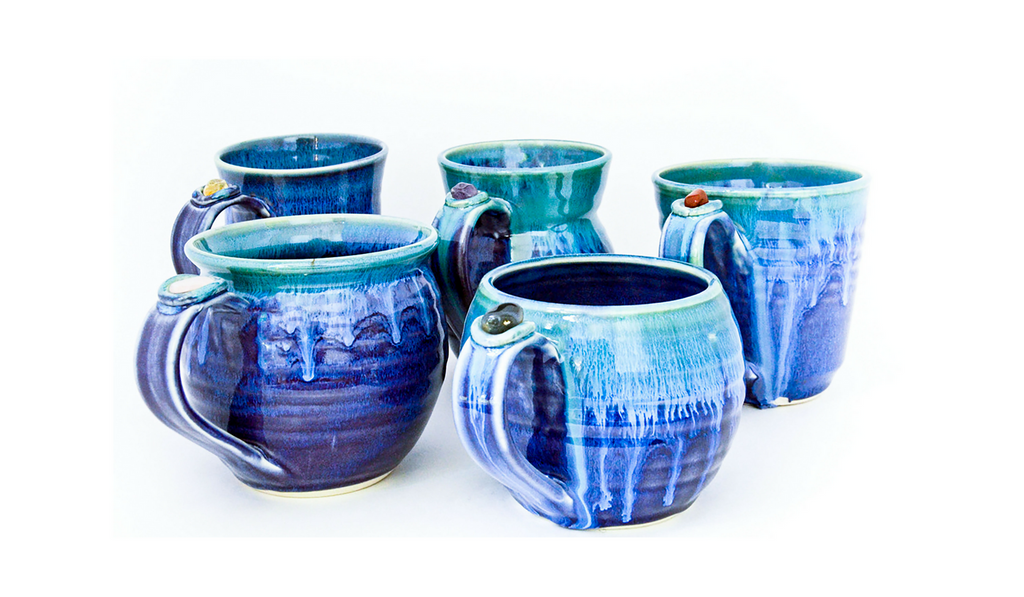 healing touch pottery mugs