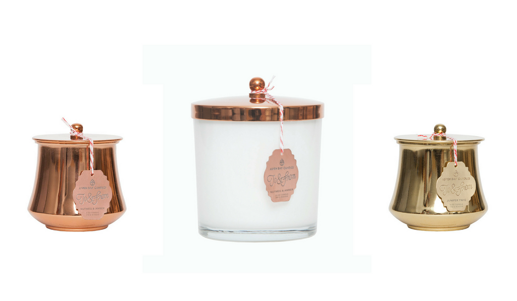 Copper & Gold Candles