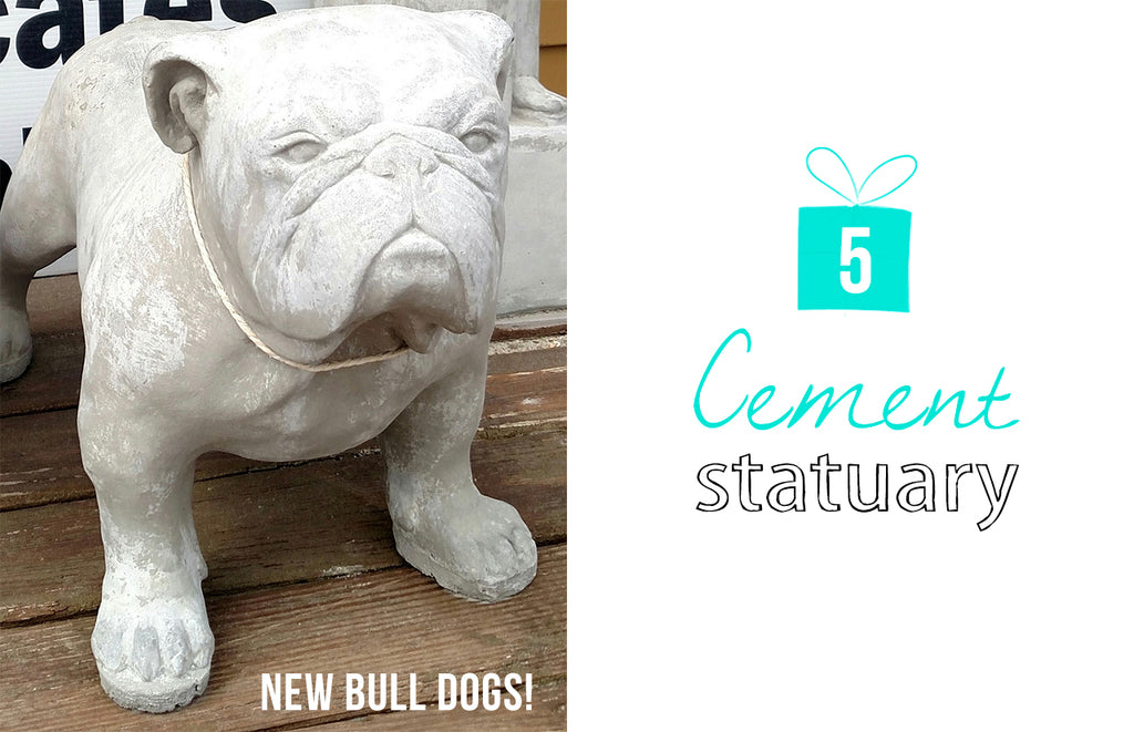 5 Cement Statue - Bull Dog