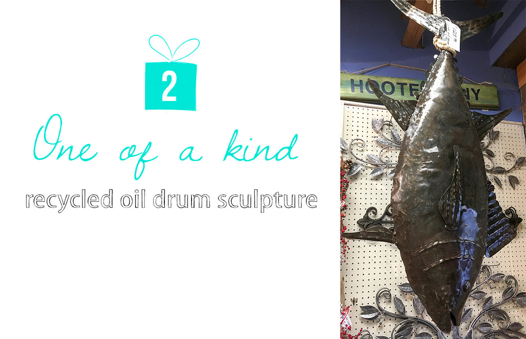 2 One of a Kind Oil Drum Fish